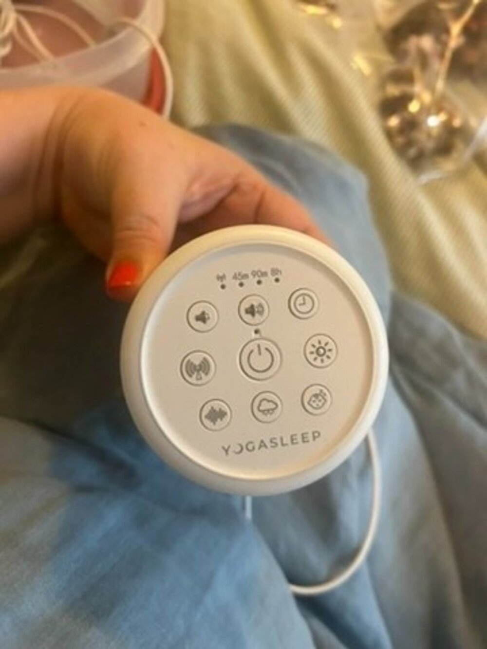 Yogasleep duet sound machine, night light, white noise